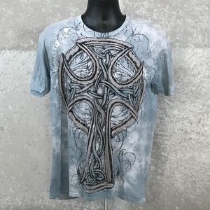 RING OF FIRE CROSS GRAPHIC T-SHIRT